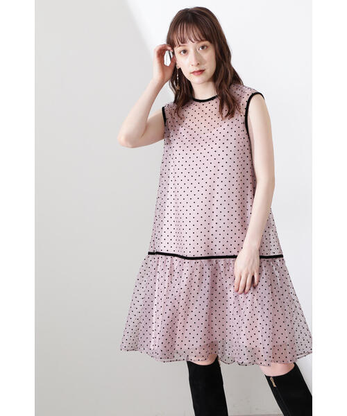 JILL STUART(ジルスチュアート)の「◆アグネスドットワンピース(ワンピース・レディース・ピンク/ブラック・0/2)」の12枚目の写真