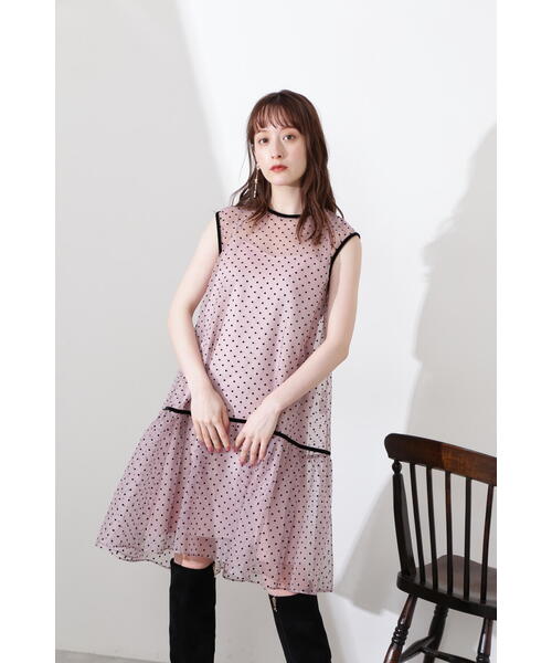 JILL STUART(ジルスチュアート)の「◆アグネスドットワンピース(ワンピース・レディース・ピンク/ブラック・0/2)」の13枚目の写真