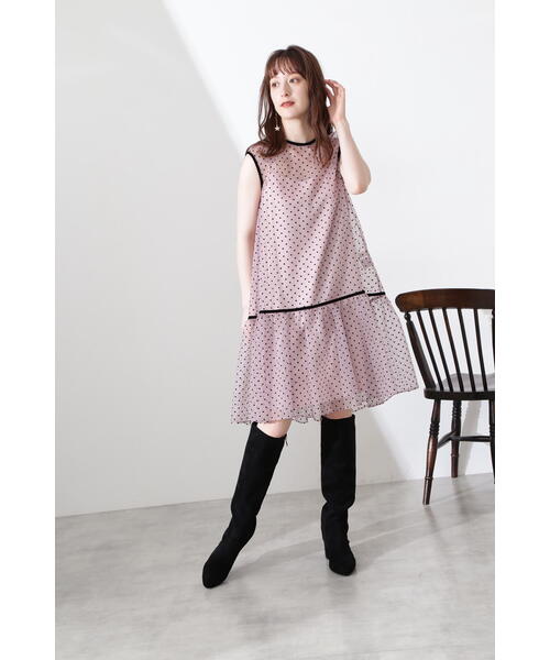 JILL STUART(ジルスチュアート)の「◆アグネスドットワンピース(ワンピース・レディース・ピンク/ブラック・0/2)」の14枚目の写真