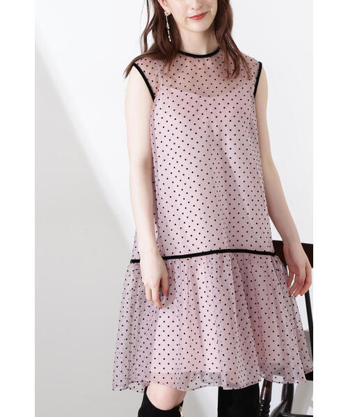 JILL STUART(ジルスチュアート)の「◆アグネスドットワンピース(ワンピース・レディース・ピンク/ブラック・0/2)」の17枚目の写真