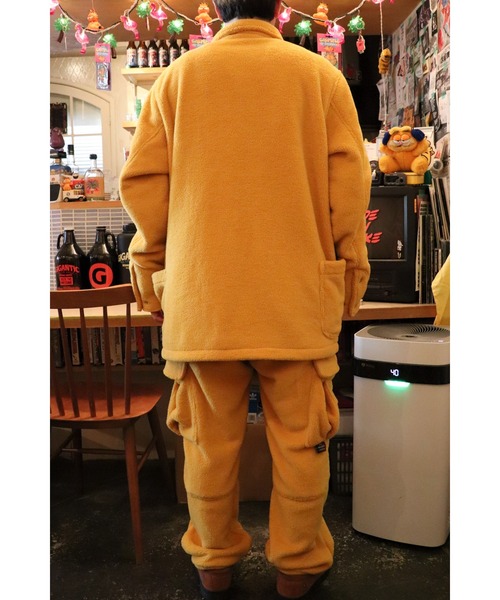 AlexanderLeeChang（アレキサンダーリーチャン）の「BACANCES ALL INCLUSIVE×AlexanderLeeChang/バカンス・オールインクルーシブ×アレキサンダーリーチャン BLC FLEECE COVERALL JKT（カバーオール・メンズ・ブラック/ブラウン/マスタード・M/L/XL）」の10枚目の写真