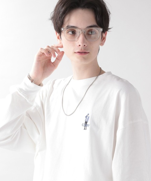 RAGEBLUE（レイジブルー）の「天竺/ワンポイント刺繍ロンT（Tシャツ/カットソー・メンズ・ホワイト/ホワイト系その他/ブラック/グリーン・MEDIUM/LARGE）」の17枚目の写真
