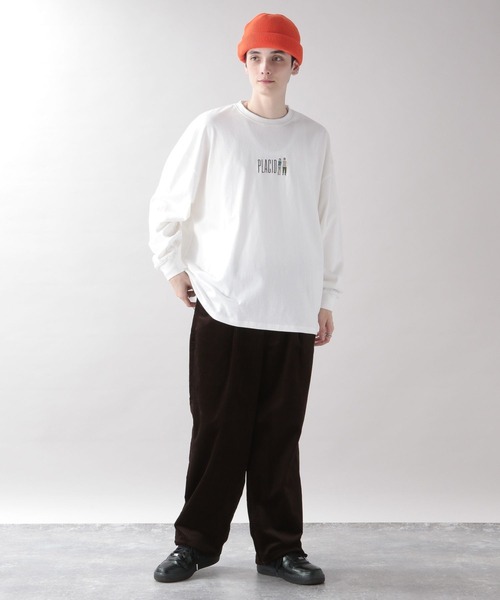 RAGEBLUE（レイジブルー）の「天竺/ワンポイント刺繍ロンT（Tシャツ/カットソー・メンズ・ホワイト/ホワイト系その他/ブラック/グリーン・MEDIUM/LARGE）」の13枚目の写真