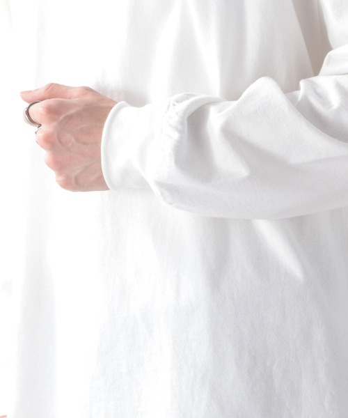 RAGEBLUE（レイジブルー）の「天竺/ワンポイント刺繍ロンT（Tシャツ/カットソー・メンズ・ホワイト/ホワイト系その他/ブラック/グリーン・MEDIUM/LARGE）」の15枚目の写真