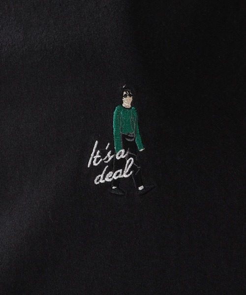 RAGEBLUE（レイジブルー）の「天竺/ワンポイント刺繍ロンT（Tシャツ/カットソー・メンズ・ホワイト/ホワイト系その他/ブラック/グリーン・MEDIUM/LARGE）」の20枚目の写真