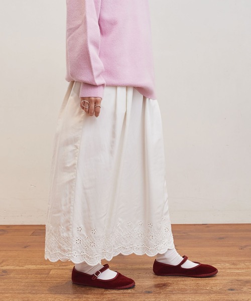 fig Ｌondon（フィグロンドン）の「petti SK（スカート・レディース・ブラック/アイボリー・FREE）」の12枚目の写真