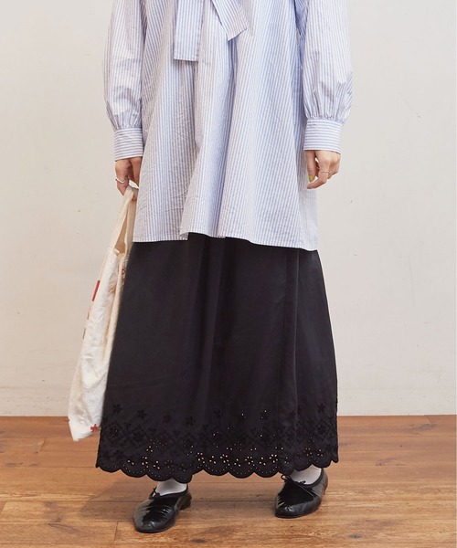 fig Ｌondon（フィグロンドン）の「petti SK（スカート・レディース・ブラック/アイボリー・FREE）」の4枚目の写真