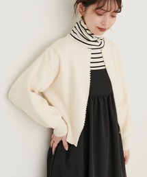 natural couture | パールトリムクルーネックカーディガン(カーディガン/ボレロ)