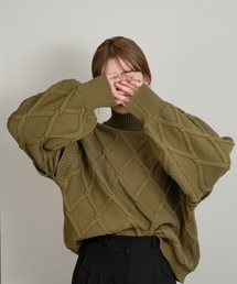 Amiur | mock neck bulky knit(ニット/セーター)