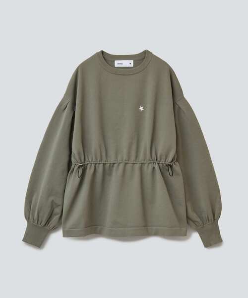 CONVERSE TOKYO(コンバーストウキョウ)の「ウエストドロストニット(ニット/セーター・レディース・ブラック/ピンクベージュ/カーキ・FREE)」の3枚目の写真