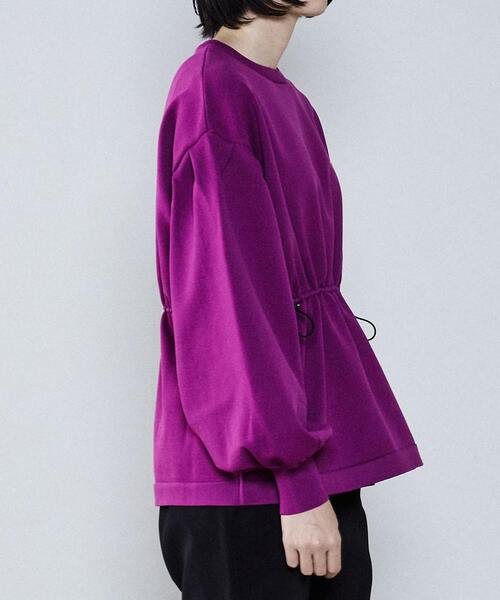 CONVERSE TOKYO(コンバーストウキョウ)の「ウエストドロストニット(ニット/セーター・レディース・ブラック/ピンクベージュ/カーキ・FREE)」の4枚目の写真