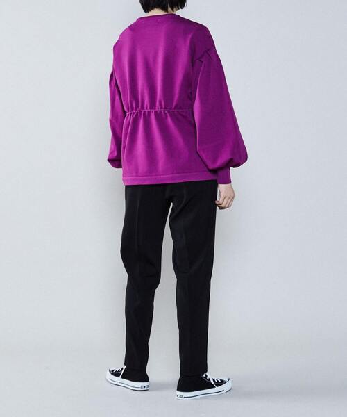 CONVERSE TOKYO(コンバーストウキョウ)の「ウエストドロストニット(ニット/セーター・レディース・ブラック/ピンクベージュ/カーキ・FREE)」の6枚目の写真