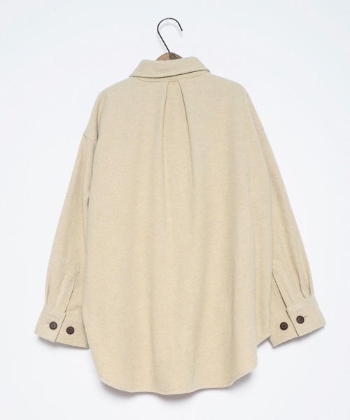Crisp（クリスプ）の「CPOオーバージャケット（テーラードジャケット・レディース・ベージュ/ブラウン・FREE）」の22枚目の写真