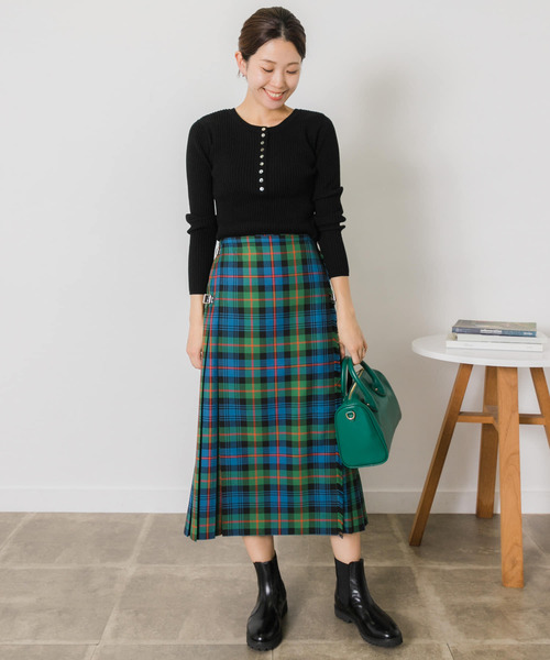 URBAN RESEARCH Sonny Label(アーバンリサーチサニーレーベル)の「2WAYリブニット(ニット/セーター・レディース・オフホワイト/オレンジ/ブラック・FREE)」の9枚目の写真