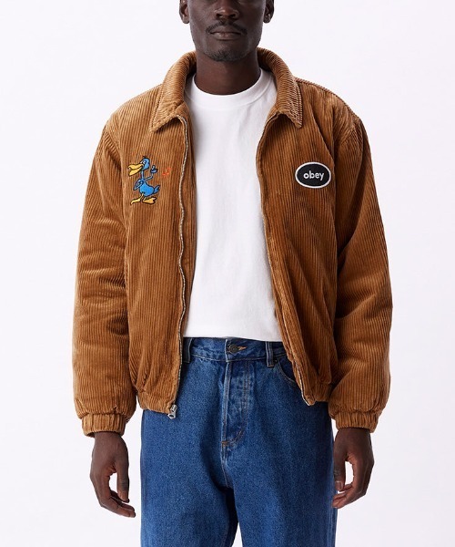 OBEY オベイ コーデュロイフードジャケット OBEY（オベイ） コーデュロイ ジャケット The Crew Corduroy Jacket