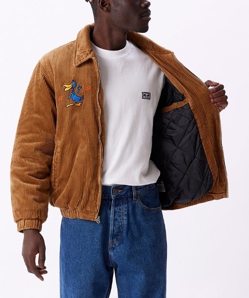 OBEY オベイ コーデュロイフードジャケット OBEY（オベイ） コーデュロイ ジャケット The Crew Corduroy Jacket