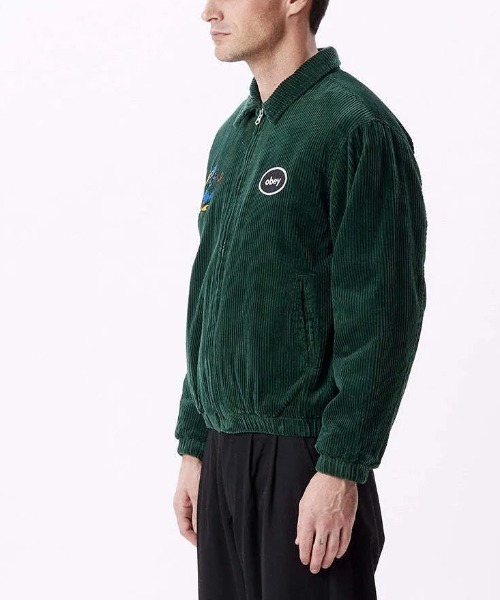 OBEY オベイ コーデュロイフードジャケット OBEY（オベイ） コーデュロイ ジャケット The Crew Corduroy Jacket