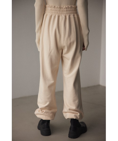 BLACK BY MOUSSY(ブラックバイマウジー)の「zip sweat pants(ジップスウェットパンツ)(スウェットパンツ・レディース・オフホワイト/ライトブラック・FREE)」の4枚目の写真