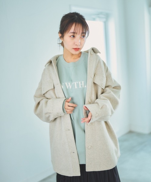 オーバーサイズジャケットコート