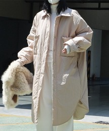 パッファー ロングシャツミドルコート chw22a114