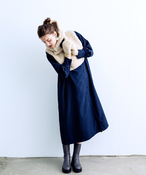 THE SHOP TK (ザ ショップ ティーケー )の「◆【CLUEL 11月号掲載】/【COLDBREAKER別注】ネックベスト(ベスト・レディース・オレンジ/ダークブラウン/ベージュ・00)」の11枚目の写真