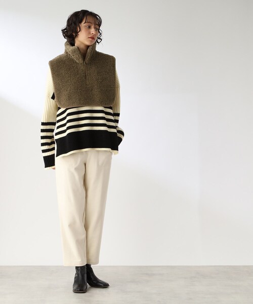 THE SHOP TK (ザ ショップ ティーケー )の「◆【CLUEL 11月号掲載】/【COLDBREAKER別注】ネックベスト(ベスト・レディース・オレンジ/ダークブラウン/ベージュ・00)」の22枚目の写真