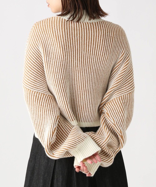 Heather（ヘザー）の「ストライプハイネックニット 174762（ニット