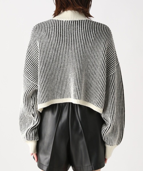 Heather（ヘザー）の「ストライプハイネックニット 174762（ニット