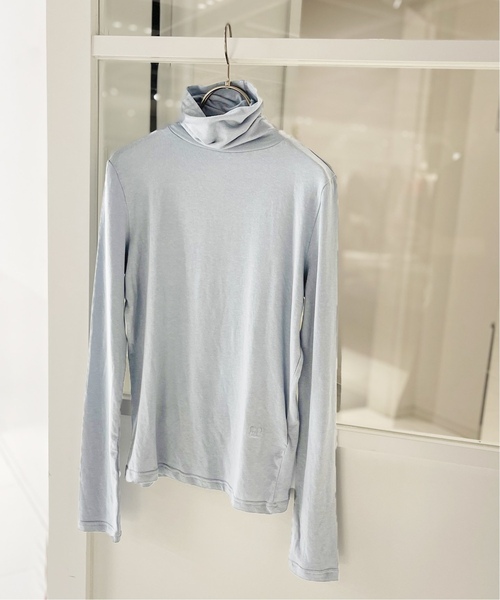 Spick & Span(スピックアンドスパン)の「≪追加≫【MIJEONG PARK /ミジョンパーク】 ロールネックジャージートップ(Tシャツ/カットソー・レディース・ブラウン/ブルー/アイボリー/ピンク・SMALL)」の4枚目の写真