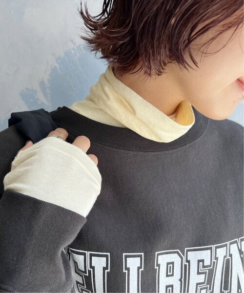 Spick & Span(スピックアンドスパン)の「≪追加≫【MIJEONG PARK /ミジョンパーク】 ロールネックジャージートップ(Tシャツ/カットソー・レディース・ブラウン/ブルー/アイボリー/ピンク・SMALL)」の7枚目の写真