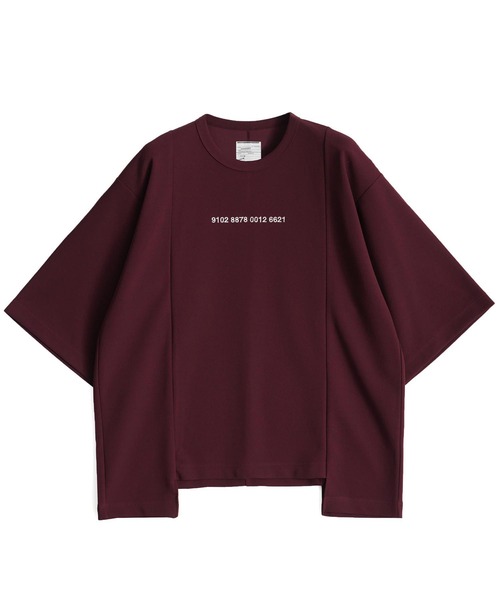 SHAREEF(シャリーフ)の「GEORGETTE JQ S/S PO(Tシャツ/カットソー・メンズ・ホワイト/ブラック/モカ/バーガンディー/ミント・1/2/3)」の5枚目の写真