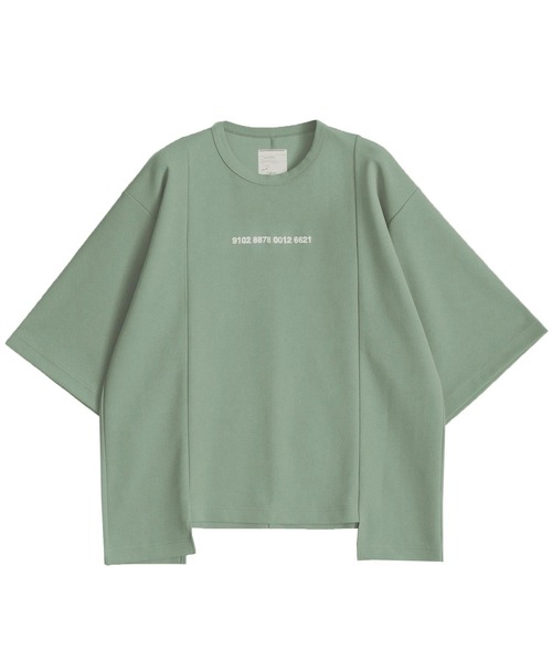 SHAREEF(シャリーフ)の「GEORGETTE JQ S/S PO(Tシャツ/カットソー・メンズ・ホワイト/ブラック/モカ/バーガンディー/ミント・1/2/3)」の4枚目の写真
