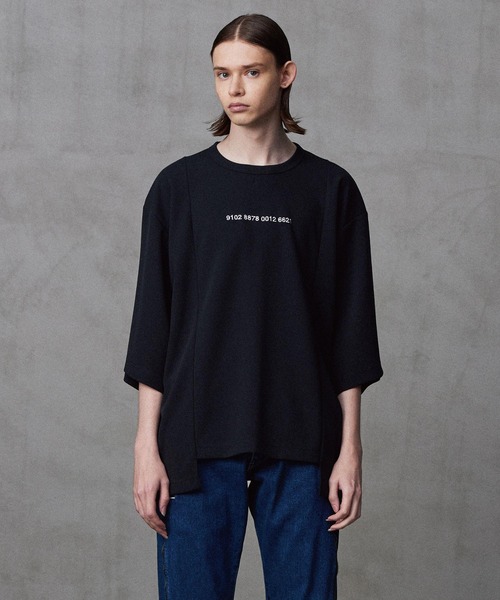 SHAREEF(シャリーフ)の「GEORGETTE JQ S/S PO(Tシャツ/カットソー・メンズ・ホワイト/ブラック/モカ/バーガンディー/ミント・1/2/3)」の2枚目の写真