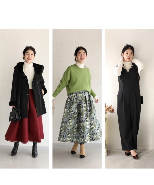 cawaii（カワイイ）の「バラの花浮かぶふわふわ起毛レースカットソートップス（Tシャツ/カットソー・レディース・アイボリー・FREE）」の12枚目の写真