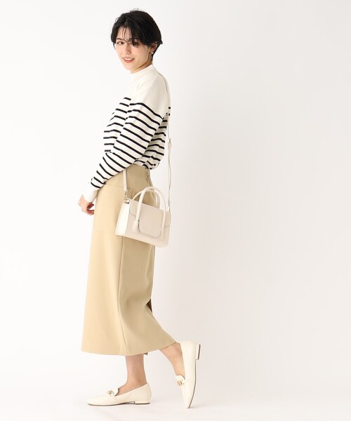 OPAQUE.CLIP（オペークドットクリップ）の「◆フラップミニバッグ【2WAY】（ショルダーバッグ・レディース・ブラック/オフホワイト/ブルー・00）」の8枚目の写真