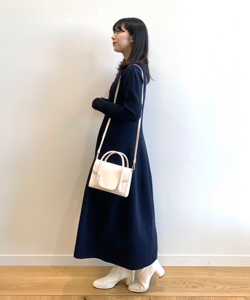 OPAQUE.CLIP（オペークドットクリップ）の「◆フラップミニバッグ【2WAY】（ショルダーバッグ・レディース・ブラック/オフホワイト/ブルー・00）」の11枚目の写真