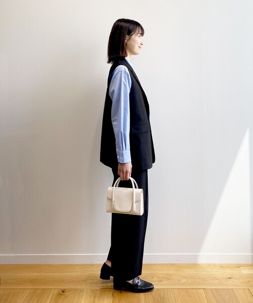 OPAQUE.CLIP（オペークドットクリップ）の「◆フラップミニバッグ【2WAY】（ショルダーバッグ・レディース・ブラック/オフホワイト/ブルー・00）」の20枚目の写真