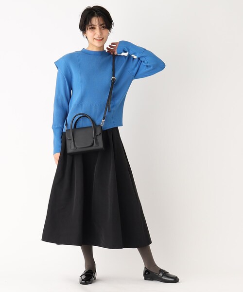 OPAQUE.CLIP（オペークドットクリップ）の「◆フラップミニバッグ【2WAY】（ショルダーバッグ・レディース・ブラック/オフホワイト/ブルー・00）」の22枚目の写真