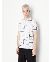 ARMANI EXCHANGE | 【A|X アルマーニ エクスチェンジ】オプティカルオールオーバーロゴ　半袖クルーネックTシャツ/REGULAR(Tシャツ/カットソー)