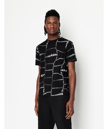 ARMANI EXCHANGE | 【A|X アルマーニ エクスチェンジ】オプティカルオールオーバーロゴ　半袖クルーネックTシャツ/REGULAR(Tシャツ/カットソー)
