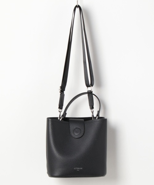 ALTROSE（アルトローズ）の「ショルダーバッグ トートバッグ 2WAY スクエア型 ワンハンドルバッグ トレヴィ（ショルダーバッグ・レディース・ブラウン/ブラック/アイボリー・FREE）」の11枚目の写真