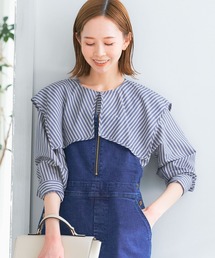 URBAN RESEARCH ROSSO WOMEN | 2WAYストライプブラウス(シャツ/ブラウス)