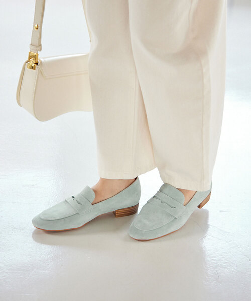 SLOBE IENA（スローブイエナ）の「SLOBE ローファー（ローファー・レディース・ホワイト/スカイブルー・37/38/36）」の16枚目の写真