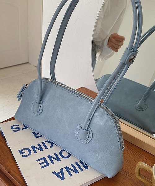 HALEY PESCA（ヘーリーペスカ）の「HALEY PESCA/扇形シンプルモダン ショルダーハンドバッグ（ハンドバッグ・レディース・ピンク系その他/グリーン/ブルー/ピンク/ホワイト/ブラック・FREE）」の17枚目の写真