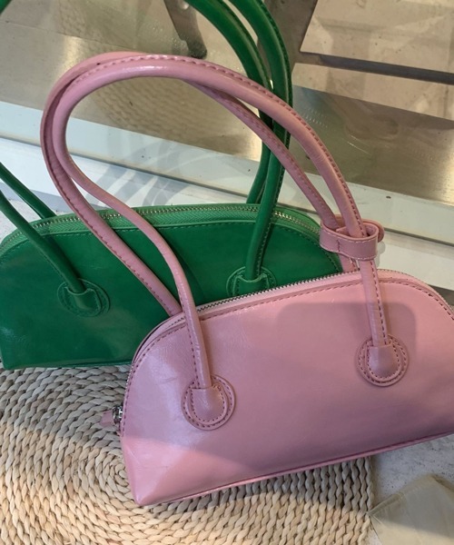 HALEY PESCA（ヘーリーペスカ）の「HALEY PESCA/扇形シンプルモダン ショルダーハンドバッグ（ハンドバッグ・レディース・ピンク系その他/グリーン/ブルー/ピンク/ホワイト/ブラック・FREE）」の20枚目の写真