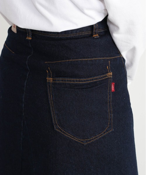 cepo（セポ）の「デニムフレアスカート《立体裁断》（デニムスカート・レディース・オフホワイト/ネイビー・S/L/M）」の6枚目の写真