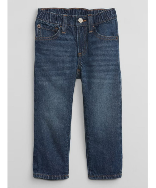 GAP(ギャップ)の「Babygap ウォッシュウェル '90S オリジナルストレートデニム(デニムパンツ・キッズ・インディゴブルー・5 YRS/18-24M/2 YRS/3 YRS/4 YRS/12-18M)」の1枚目の写真