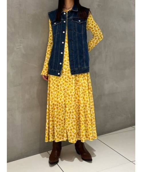 MOUSSY（マウジー）の「BACK BELT DENIM ベスト（ベスト・レディース・ブルー・FREE）」の17枚目の写真