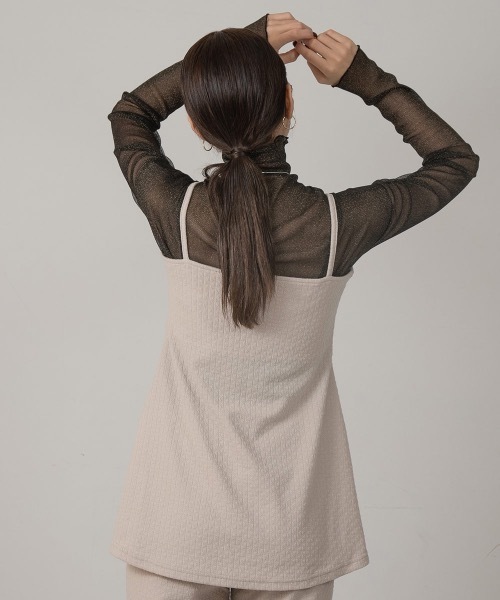 Amiur（エミレ）の「flare tunic set up（セットアップ・レディース・ブラック/ベージュ・FREE）」の17枚目の写真