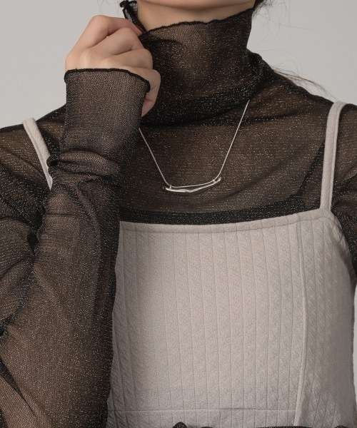 Amiur（エミレ）の「flare tunic set up（セットアップ・レディース・ブラック/ベージュ・FREE）」の13枚目の写真